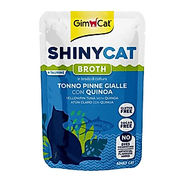 Gimcat Shinycat Pouch Sarıkanat, Ton Balığı Ve Quinoalı Yetişkin Kedi Çorbası 70 Gr