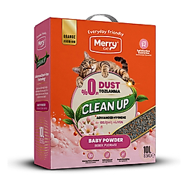 Cleanup Bebek Pudrası Kokulu Bentonit Kedi Kumu 10 Lt