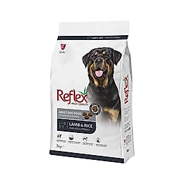 Reflex Kuzu Etli ve Pirinçli Orta ve Büyük Irk Yetişkin Köpek Mama 3 kg