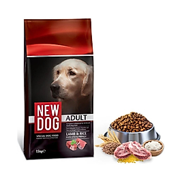 New Dog Kuzu Etli Yetişkin Köpek Maması 15 Kg