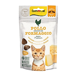 Gimcat Crunchy Snacks Tavuk Etli Ve Peynirli Tahılsız Kedi Ödülü 50 Gr
