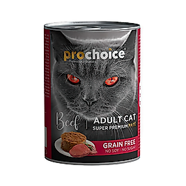 Prochoice Biftek Etli Püre Yetişkin Kedi Konserve Maması 400 g
