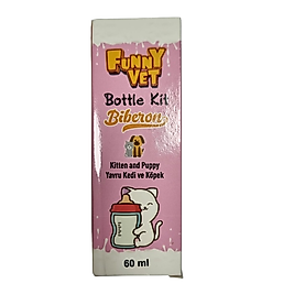 Funny Vet Yavru Kedi Köpek Biberonu 60ml