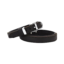 Doggie Yağlı Gerçek Deriden El Yapımı Köpek Boyun Tasması 3 x 42 - 50 cm