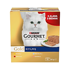 Purina Gourmet Gold Kıyılmış Karışık Seri Kedi Konservesi (8 x 85 g)