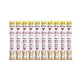 GimCat Sticks Kümes Hayvanı Etli Ödül Çubukları (10 x 5 g)