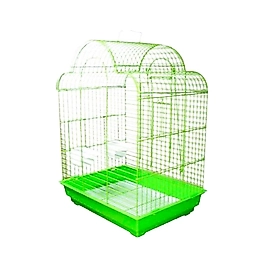 Dayang İki Kapılı Kubbeli Muhabbet Kuşu Kafesi Renkli