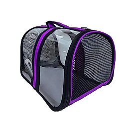 Bacco Milano Şeffaf Mor Kuş Taşıma Çantası 30 x 20 x 17 cm