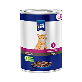 Pawpaw Tavuk Etli Yavru Kedi Konserve Maması (400 g)