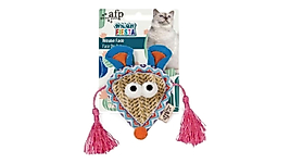 Afp Whisker Fiesta Püsküllü Fare Suratı Hasır Kedi Oyuncağı