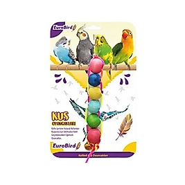 EuroBird Renkli Dizili Boncuk Kuş Oyuncağı 16 cm