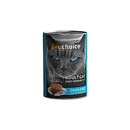 Prochoice Tahılsız Şekersiz Balıklı ve Sebzeli Yetişkin Kedi Konserve Maması 400 g