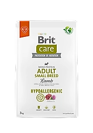 Brit Care Küçük Irk - Yetişkin Köpekler İçin, Tek Proteinli, Hipoalerjenik, Kuzu Etli Kuru Mama 3 kg