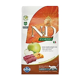 N&D Pumpkin Balkabaklı, Geyik Etli & Elmalı Yetişkin Kedi Maması 1,5 kg