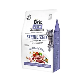 Brit Care Hipoalerjenik Tahılsız Ördek Etli ve Hindi Etli Kısırlaştırılmış Kedi Maması (2 kg)