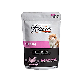 Felicia İnsight Tahılsız Tavuk Etli Yavru Kedi Pouch Yaş Mama 85 g