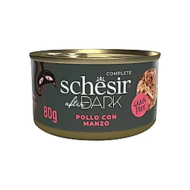 Schesir Tavuk Etli ve Sığır Etli Kedi Konserve Maması (80 g)