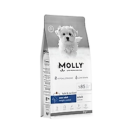 Molly Hipoalerjenik Düşük Tahıllı Somonlu Kısırlaştırılmış Köpek Maması 2 kg