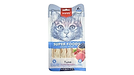 Wanpy Super Foods Ton Balıklı, Yaban Mersini & Kızılcıklı Krema Kedi Ödülü 5 x 14 g