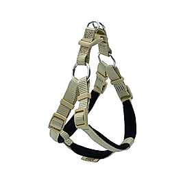 Doggie Konforlu Dokumadan El Yapımı Ronin Model Köpek Göğüs Tasması Haki 1,5 x 40 - 45 cm