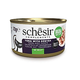 Schesir Ton ve Sinarit Balıklı Jöle İçinde Kedi Konservesi 70g