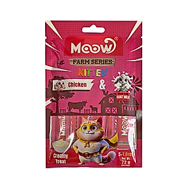 Moow Tavuk Etli ve Keçi Sütlü Krema Yavru Kedi Ödülü (6 x 12 g)