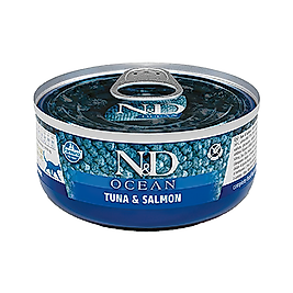N&D Ocean Ton Balıklı ve Somonlu Kedi Konserve Maması 70 g