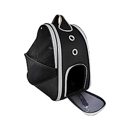Lavistan Paris Fileli Evcil Hayvan Siyah Sırt Taşıma Çantası