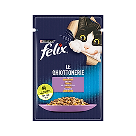 Purina Felix Le Ghiottonerie Kuzu Etli Yetişkin Kedi Pouch Yaş Mama 85 g