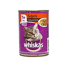 Whiskas Sığır Etli Kedi Konserve Maması 400 g