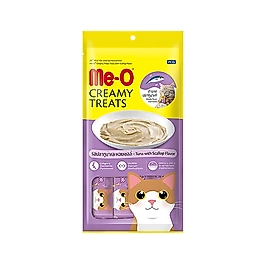 Me-O Creamy Deniz Taraklı ve Ton Balıklı Kedi Ödülü (4 x 15 g)