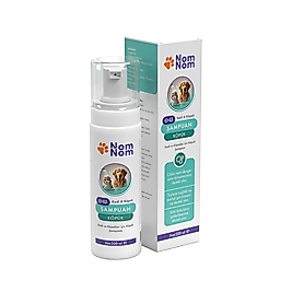 NomNom Kedi ve Köpek Durulama Gerekmeyen Hassas Bakım Köpük Şampuan 200 ml