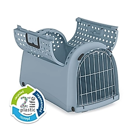 IMAC LINUS CABRIO 2ND LIFE ÜSTÜ AÇILIR EVCİL HAYVAN TAŞIMA ÇANTASI MAVI 52,5X32X34,5CM