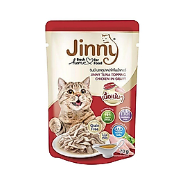 Jinny Ton Balıklı ve Tavuk Etli Sos Kedi Maması70 g
