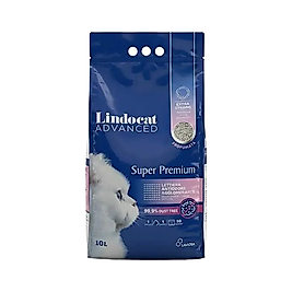 Lindocat Ekstra Güçlü Topaklanan Pudra Kokulu Kedi Kumu (10 L)