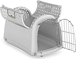 IMAC LINUS CABRIO ÜSTÜ AÇILIR EVCİL HAYVAN TAŞIMA. ÇANTASI GRI 52,5X32X34,5CM