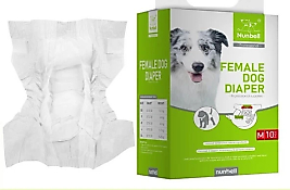 Nunbell Large Köpek Alt Bağlama Bezi 10'lu