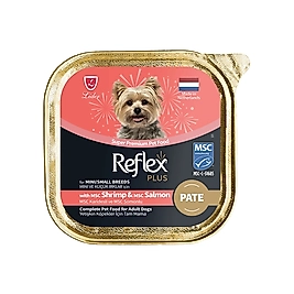 Reflex Plus Karides ve Somon Balıklı Kıyılmış Küçük Irk Konserve Köpek Maması (85 g)