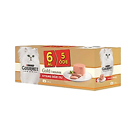 Purina Gourmet Gold Kıyılmış Sığır Etli Yetişkin Kedi Konserve Maması (6 x 85 g)