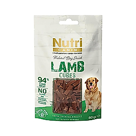 Nutri Canin Tahılsız Kuzu Etli Küp Köpek Ödül Maması 80 g