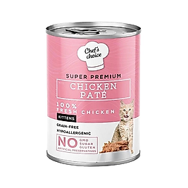 Chef's Choice Tavuk Etli Kıyılmış Yavru Kedi Konserve Maması 400 g