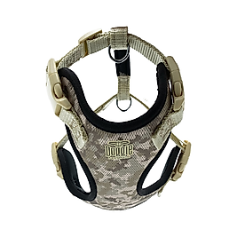 Doggie Havalı Dokuma Köpek Göğüs Tasması Kamuflaj 1,5 x 40 - 50 cm