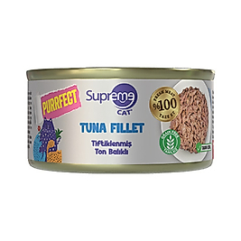 Supreme Tiftiklenmiş Ton Balıklı Konserve Kedi Maması 70 Gr