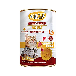 Moochie Et Suyu İçerisinde Karidesli ve Ton Balıklı Yetişkin Kedi Çorbası (135 ml)