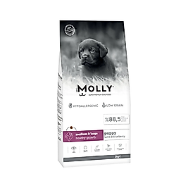 Molly Kuzu Etli ve Yaban Mersinli Orta ve Büyük Irk Yavru Köpek Maması (2 kg)