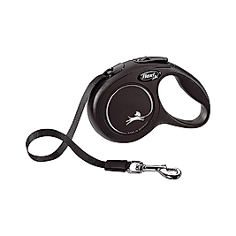 Flexi New Classic Şerit Gezdirme Tasması Siyah XS 3 m