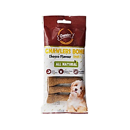 Gnawlers Peynir Aromalı S Köpek Ödül Kemiği 6'lı - 7,5 cm