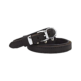 Doggie Yağlı Gerçek Deriden El Yapımı Köpek Boyun Tasması 1,5 x 20 - 25 cm