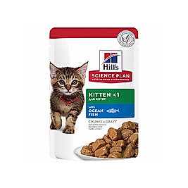 Hill's Pouch Okyanus Balıklı Yavru Yaş Kedi Maması 85 g