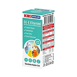 Kiki Excellent Kuşlar İçin Se-e Vitamin 25 ml